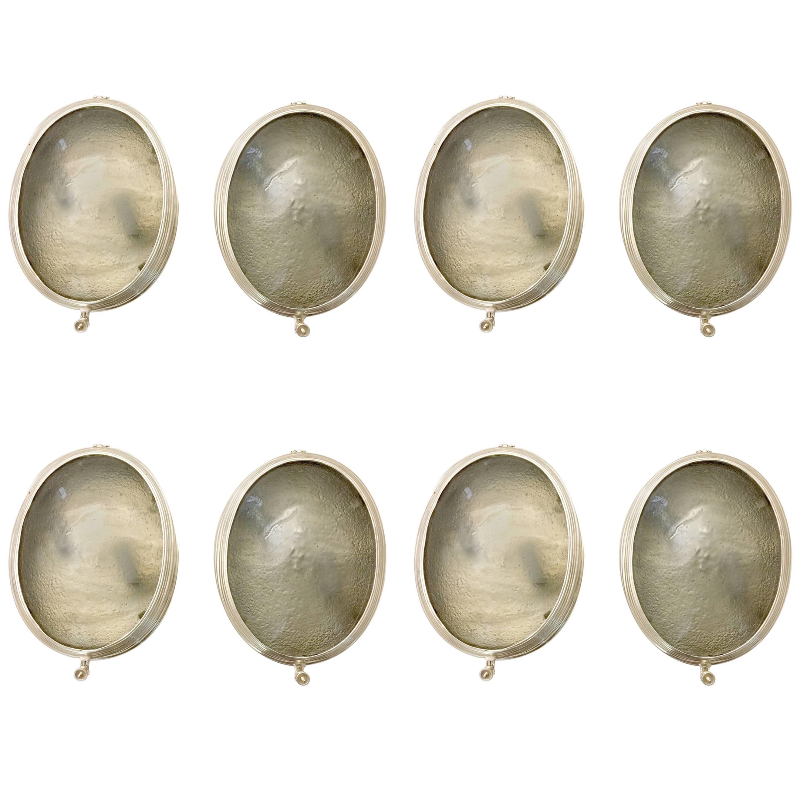 Set of Oval Nautical Sconces, Sold in Pairs For Sale