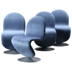 Set of Four Verner Panton Chairs by Fritz Hansen, circa 1970