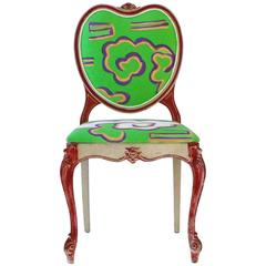 Hand-Painted Victorian Style Heart Chair 1
