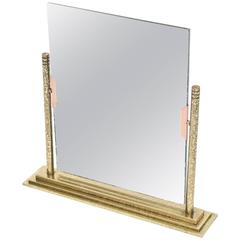 Bronze and Brass Vintage Dual Picture Frame and Mirror 3