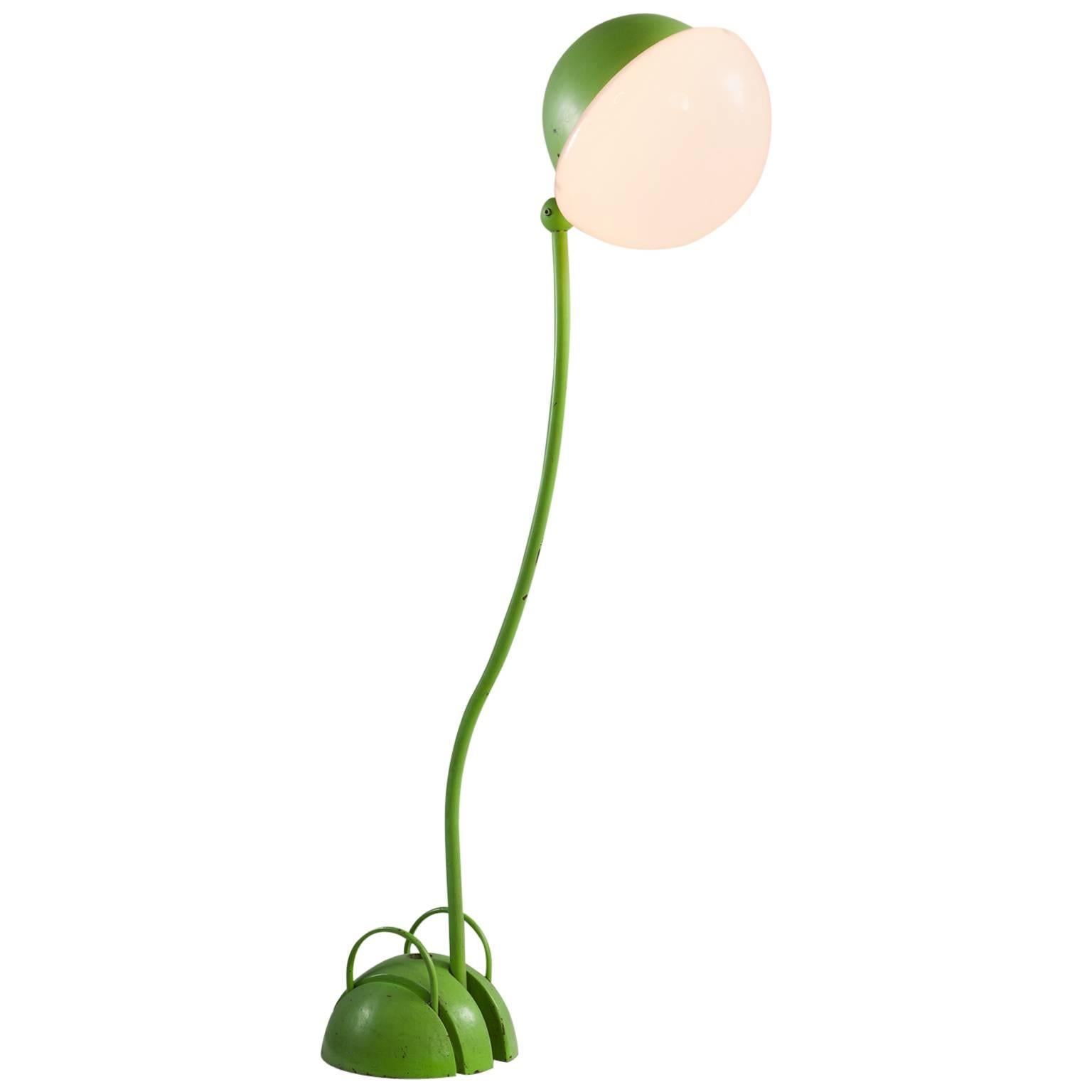 Gae Aulenti Locus Solus Large Green Floor Lamp 