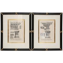 Pair of Antique Architectural Prints, Antoine Babuty Desgodetz, circa 1682