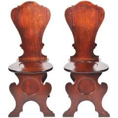 Pair of Georgian Hall Chairs 2