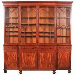 Regency Mahogany Bookcase, in the Manner of Gillows