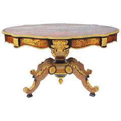 19. Jahrhundert Boulle Louis XVI Stil Intarsien-Tisch