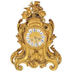 Pendule de cheminée du 19ème siècle de style Louis XVI