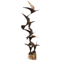 Curtis Jere Birds Sculpture