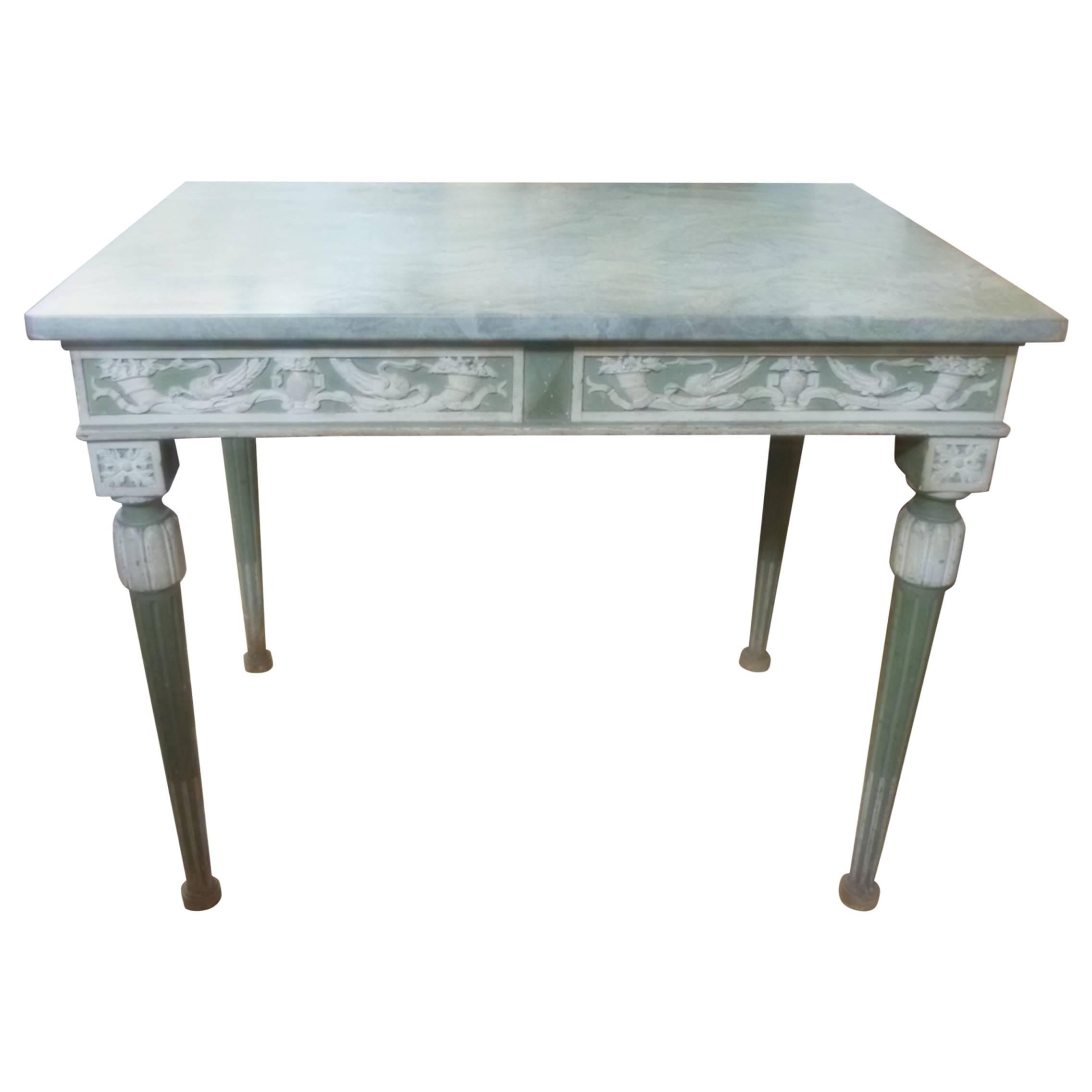 Decorative Stone Top Table For Sale