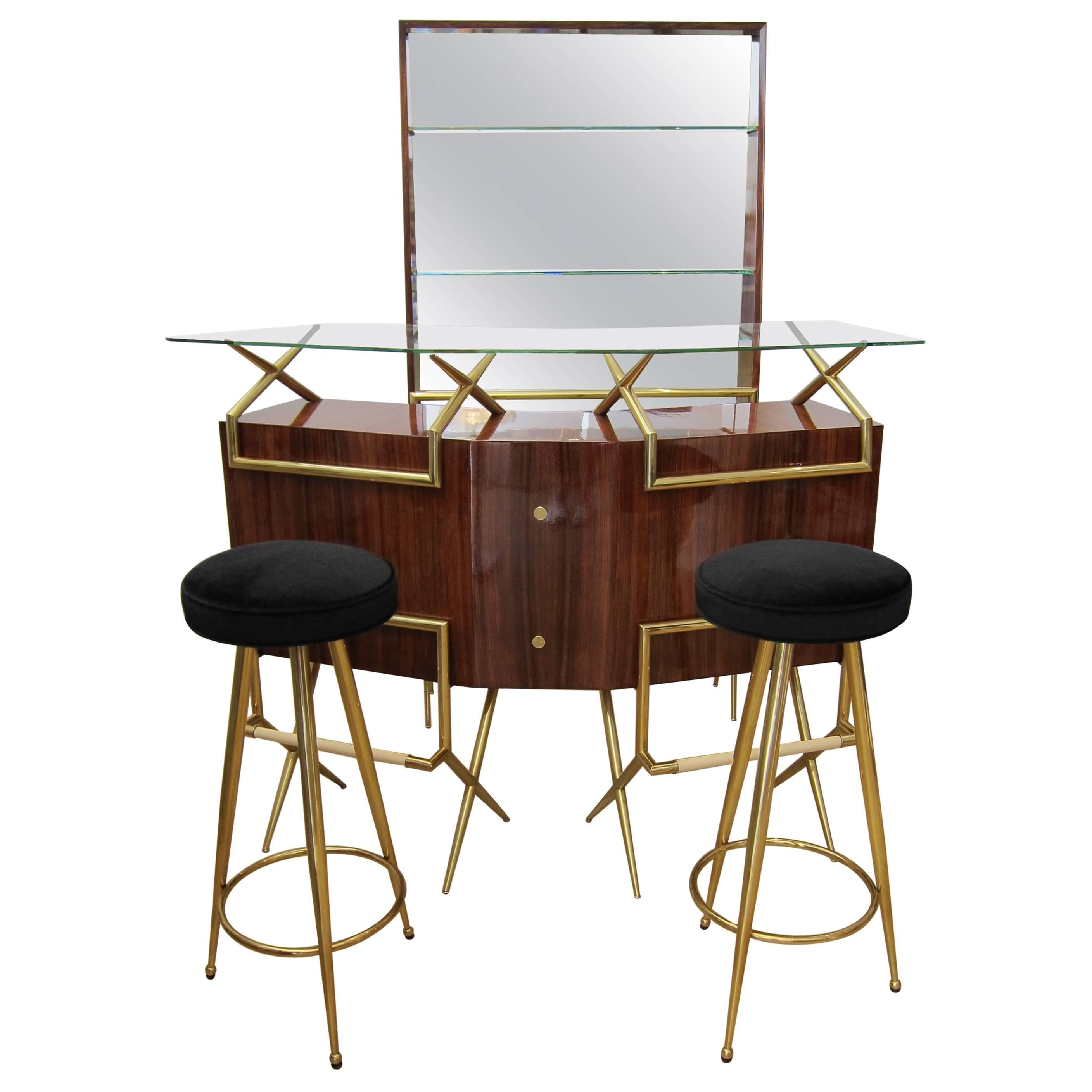  Italian Bar Suite in the Style of Gio Ponti