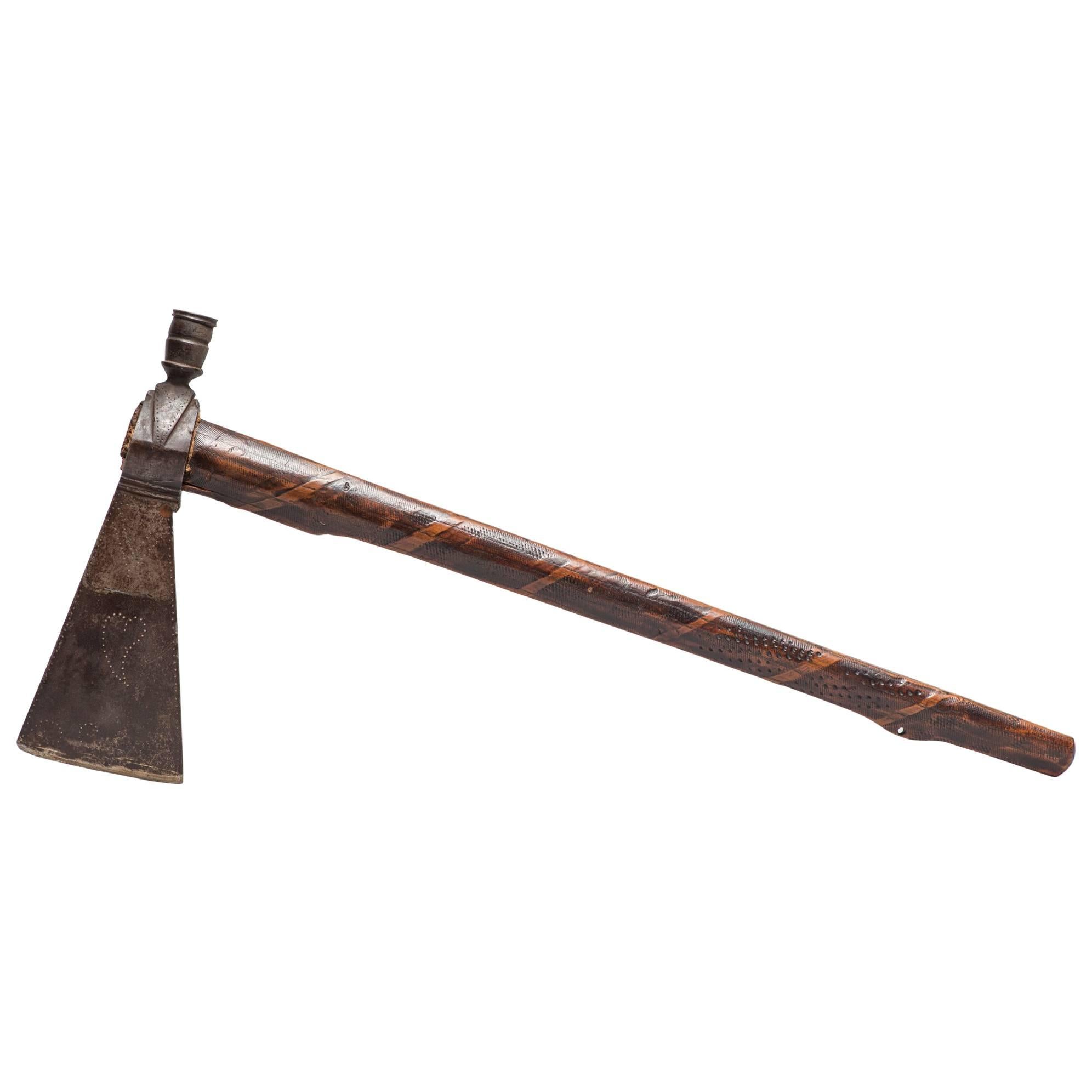 19th Century Native American Plains Pipe Tomahawk