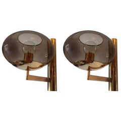 Pair of 1960s, Italian Sciolari Mid-Century Wall Lights