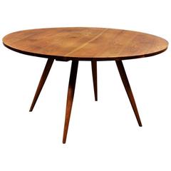 Walnut Circular Dining Table by George Nakashima