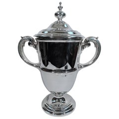 Very Large Tiffany Sterling Silver Trophy Cup