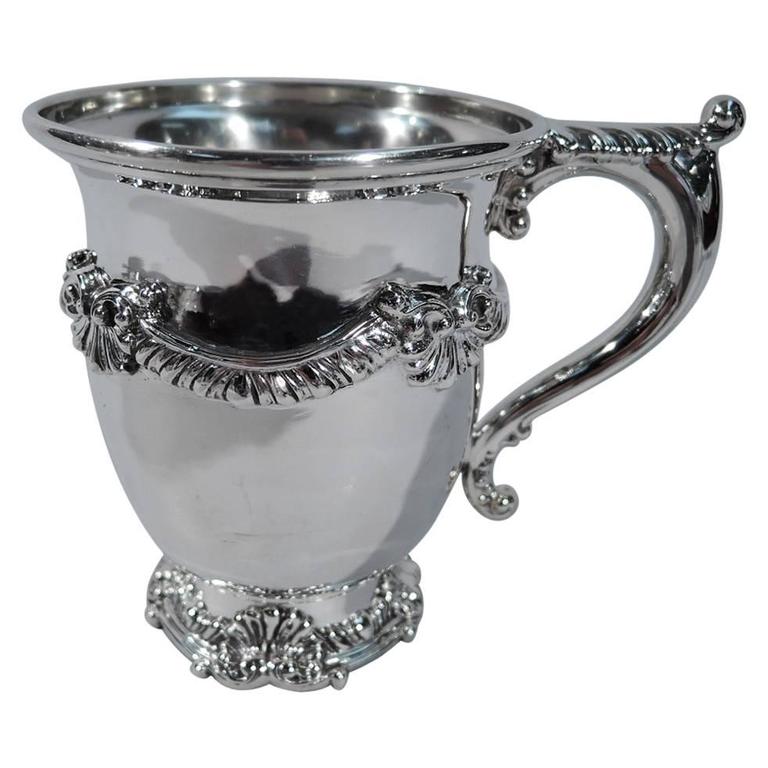 Large and Heavy Bailey, Banks and Biddle Sterling Silver Baby Cup For Sale at 1stdibs