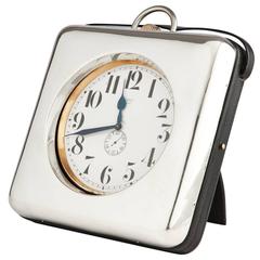 Impressive Giant Silver Goliath Clock, circa 1910-1915 1