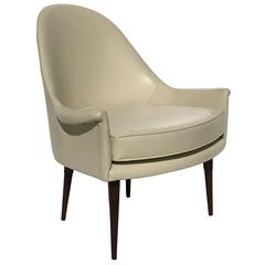 Petite Mid-Century Scoop Back Lounge Chair 6