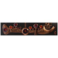Copper Wall-Mounted Sculpture 5