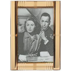1940s French Copper Mirror Picture Photo Frame