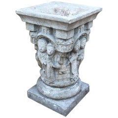 Classical Roman Style Terracotta Urn Depicting a Lovers