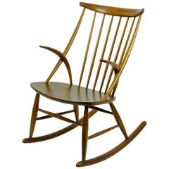 Scandinavian Rocking Chair by Illum Wikkelsö 8