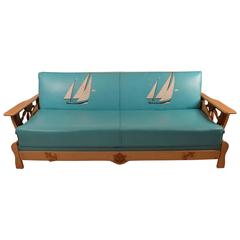 Vintage Funky Nautical Theme Sofa Bed
