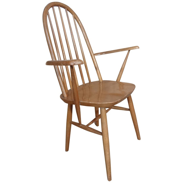 20th Century Retro Vintage Wooden, Antique Wooden Arm Chair