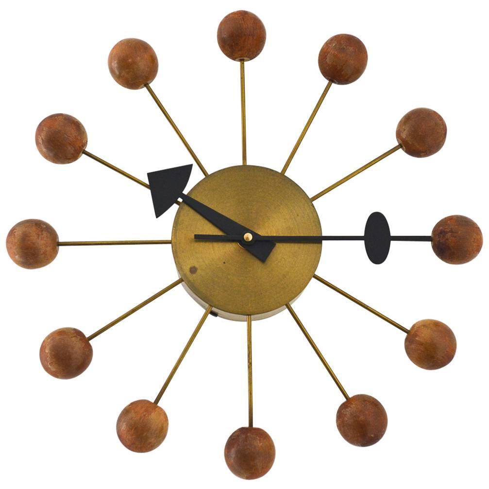 Early Original Nelson for Howard Miller Ball Clock at 1stdibs