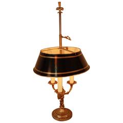 French 19th Century Emipe Style Bouillotte Desk Lamp