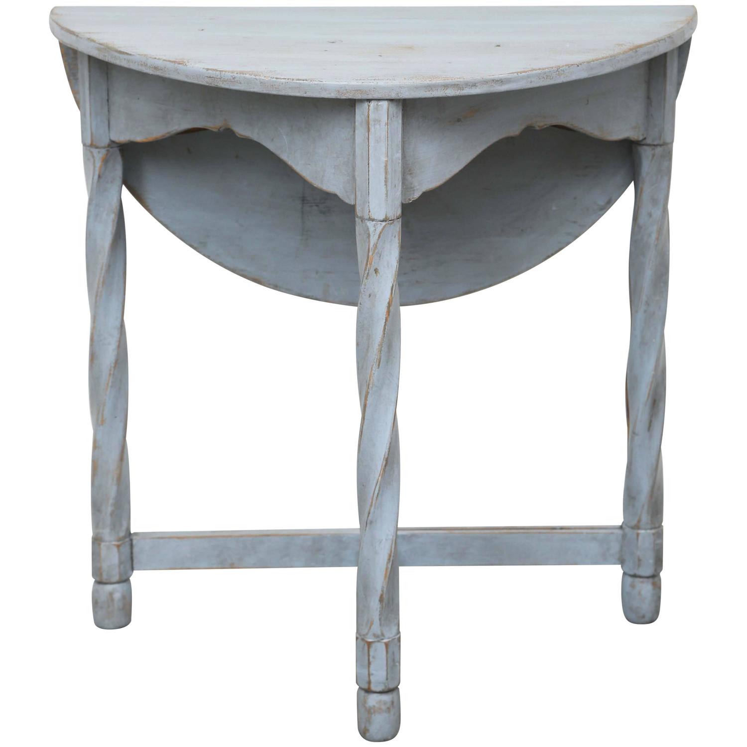 Scandinavian Antiques Living West Palm Beach Fl 33405 1stdibs Antique Swedish Painted Small Round Drop Leaf Table Mid 19th Century