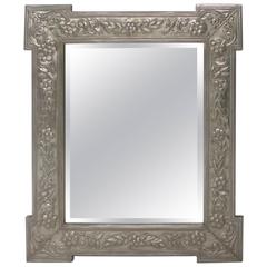 Metal Clad Mirror with Outset Corners