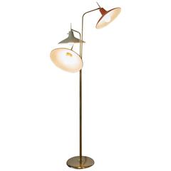 Gio Ponti Three-Light Multicolored Floor Lamp for Laurel