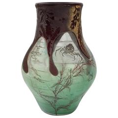 Daum Nancy French Art Nouveau Seascape Vase