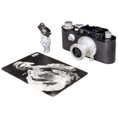 Giant Leica III Wooden Model, Camera and Press Card, 1933 8