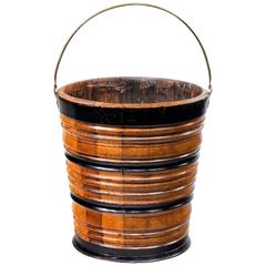Antique 19th Century Dutch Bucket or Waste Paper Basket