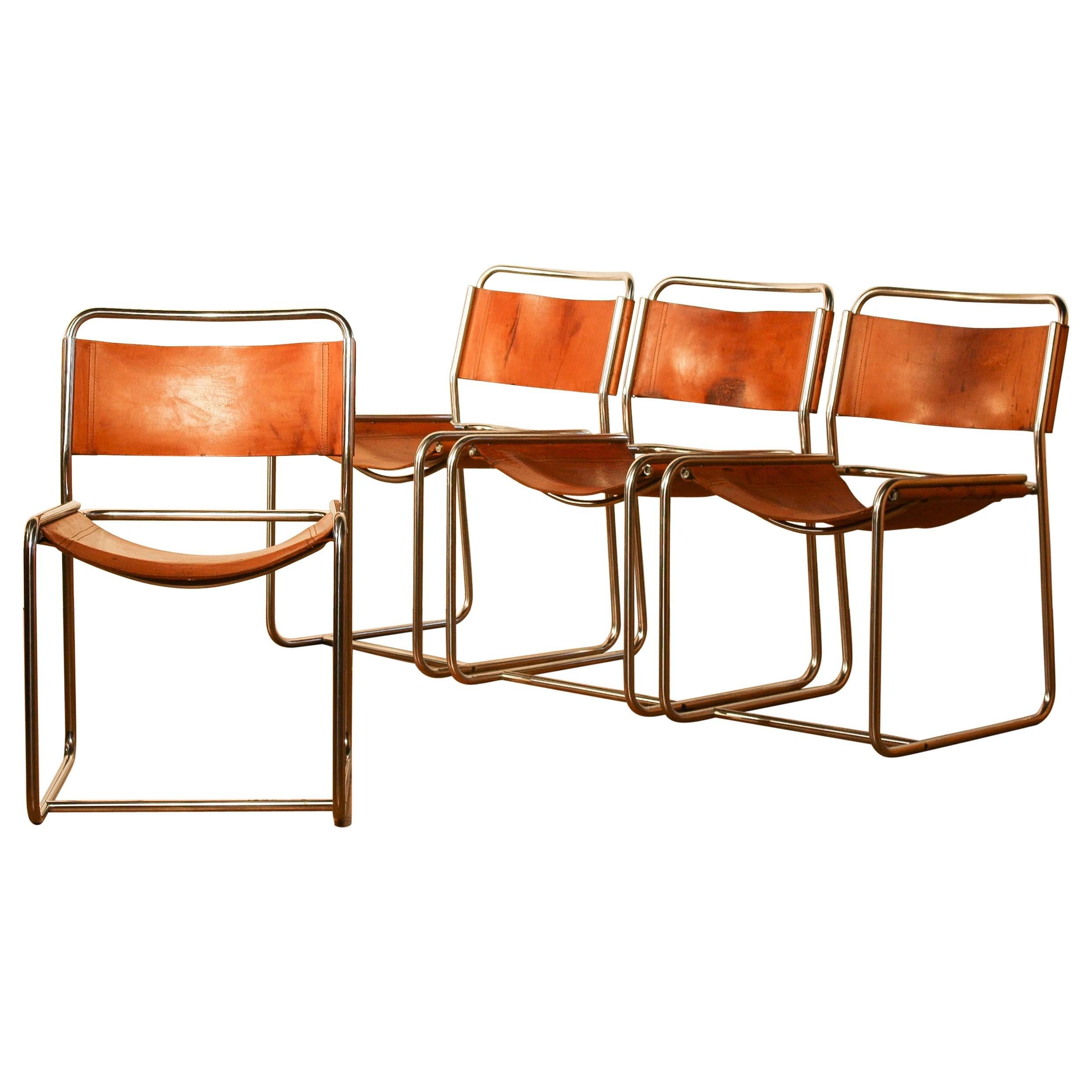  1970s Set of Four Dining Chairs by Paul Ibens & Clair Bataille for 't Spectrum