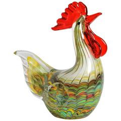 Incredible Crafted Murano Glass Cock