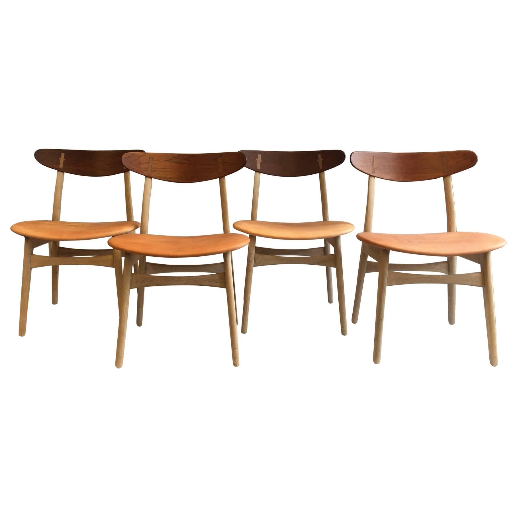 Set of Four Hans J. Wegner CH-30 Carl Hansen, 1952