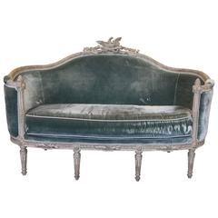 Corbeille-Sofa im Louis XVI-Stil:: nachgebaut von La Maison London