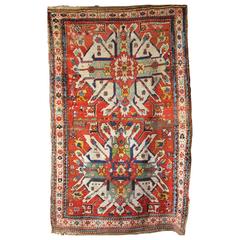 Antique Third Quarter of the 19th Century Caucasian Chelaberd Carpet
