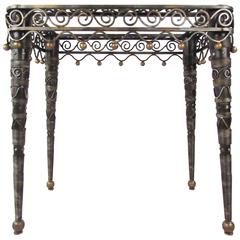 Contemporary Modern Ornate Decorator's Side Table