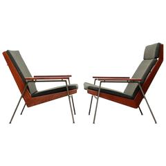 Dutch Design Rob Parry Lotus Easy Chair by Gelderland, 1960s, Set of Two