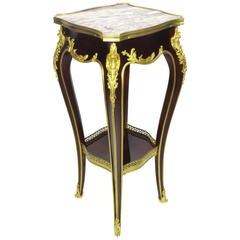 Fine French 19th-20th Century Louis XV Style Gilt Bronze-Mounted Side Table 6