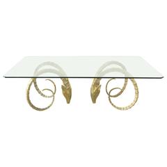 Monumental  Brass Ibex Dining Table