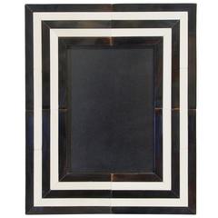 Black and White Horn Photo Frame for 5" x 7" 1