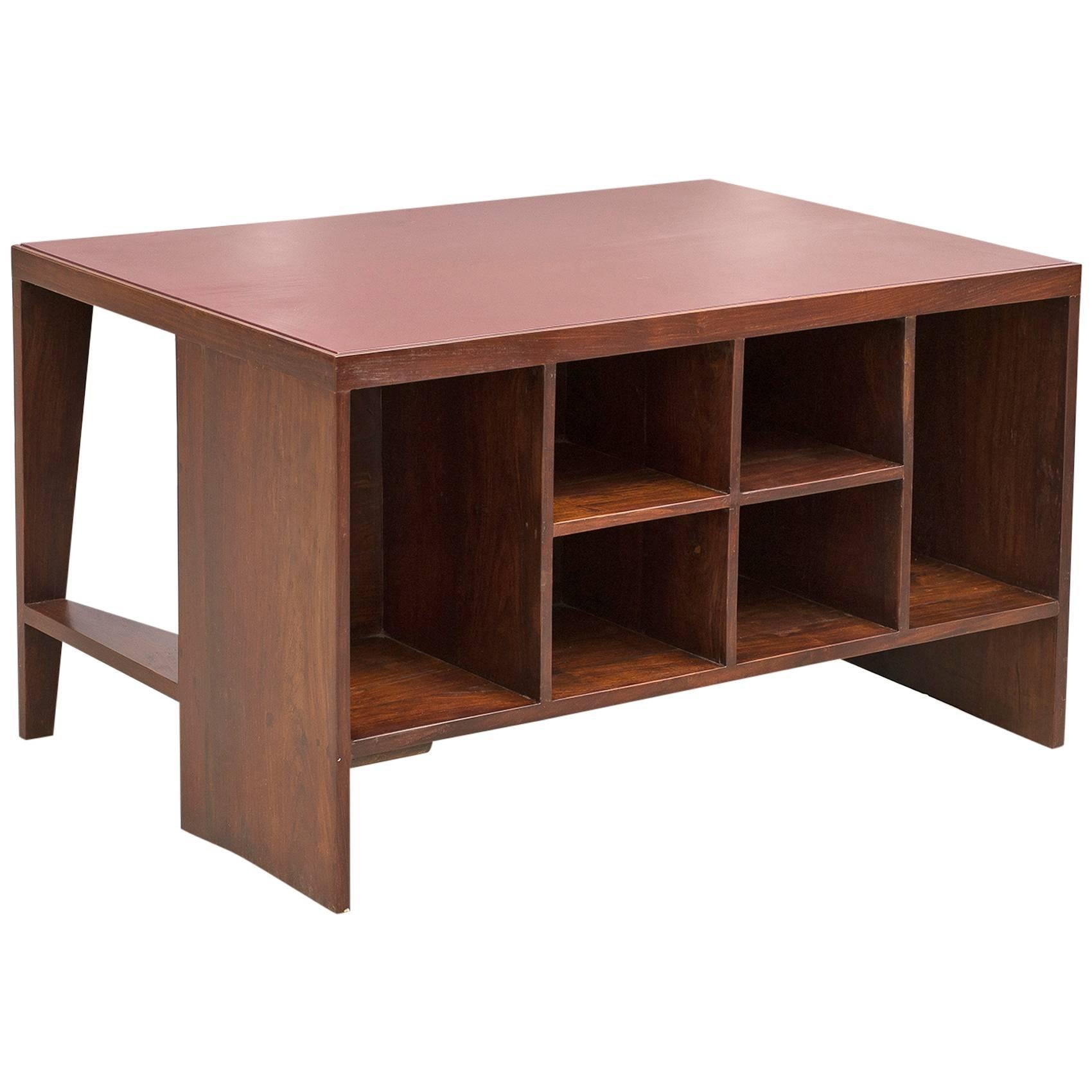 Pierre Jeanneret Chandigarh Desk in Indian Rosewood, 1950s