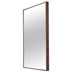 Large Swedish 1960s Palisander Mirror by Glas and Trä