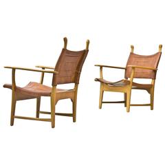 Pair of armchairs attributed to Malmsten and Ekstrom