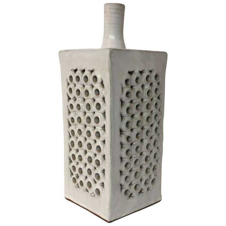 Herefordshire English 1960s Modernist Ross on Wye Pottery Vase at