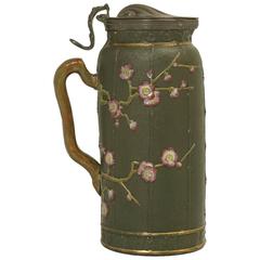 English Stafforshire Pottery Pitcher in a Chinese Chippendale Style 7