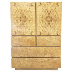 Milo Baughman Burl Wood Cabinet for Altavista Lane